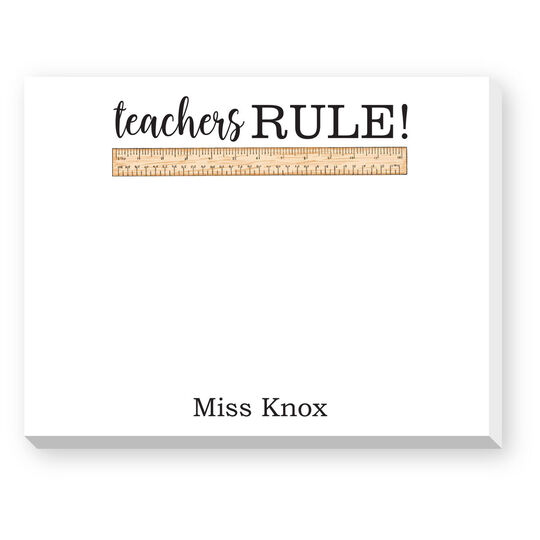 Teachers Rule Dittie Notepads